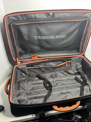 Timberland Wheeled Luggage Olive Green W/Orange Trim 27” | eBay