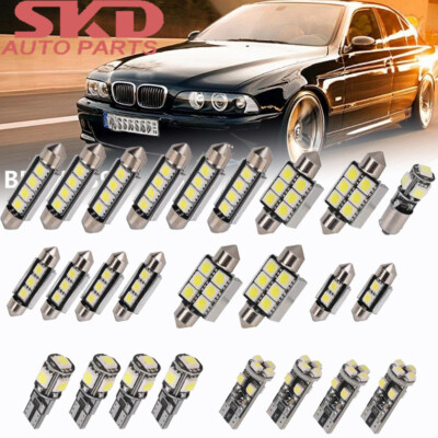 25x SMD LED Innenraumbeleuchtung Set CANBUS Xenon 7000K Lampe Für BMW 5er E39