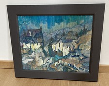 Stella Mary Edwards/Yram Allets Cornish Cove Coverack dipinto originale 2001