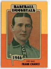 1980s SSPC Baseball Immortals Frank Chance #40