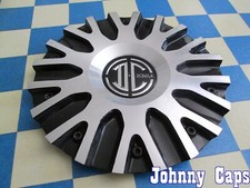 2 Crave Wheels C106102bm . Black Silver Metal Center Cap 40 Qty. 1