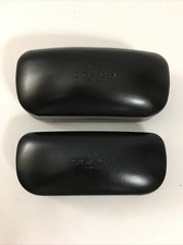 2 Coach Authentic Black Hard Side Clamshell Eyeglasses / Sunglasses Cases