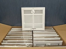 20 Lima Hart Cooley SW4 10 10 WHT White 813929 10"x10" Steel Register Grille