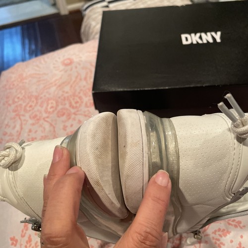 DKNY Womens Tokyo White Casual And Fashion Sneakers 6 Medium - Picture 9 of 20