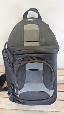 Lowepro SlingShot 200 AW Black Nylon Back Pack Camera Bag All Weather 