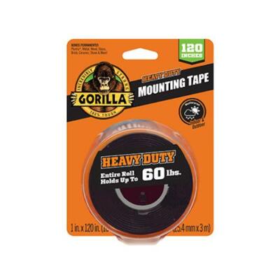 Gorilla 6055002 Mounting Tape, 60 In L, 1 In W, Black - Foto 13
