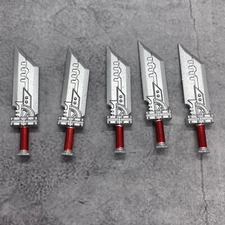 5pack Silver Cloud Sword Blocks Weapons Accessories for Minifigures A31004