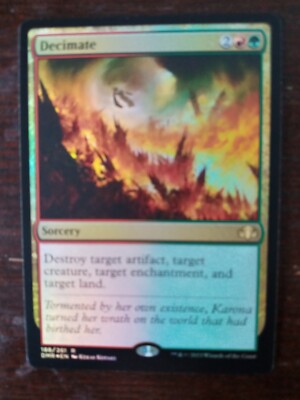 FOIL Decimate Dominaria Remastered Magic MTG Sorcery CARD 1x (188/261)