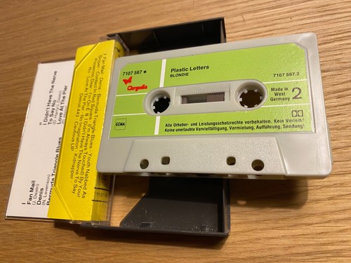 BLONDIE "PLASTIC LETTERS" 1970´S CHRYSALIS RECORDS GERMAN MUSIC CASSETTE TAPE - Picture 6 of 24