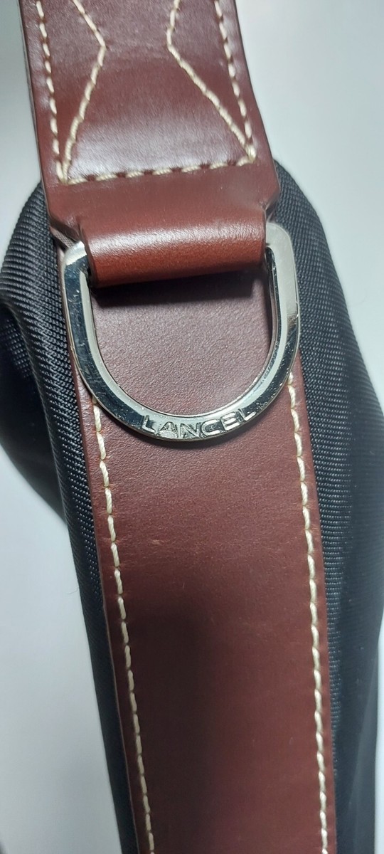 LANCEL ブラウンレザー 2way ハンドバッグ Lancel Paris Handbag Brown Black | eBay