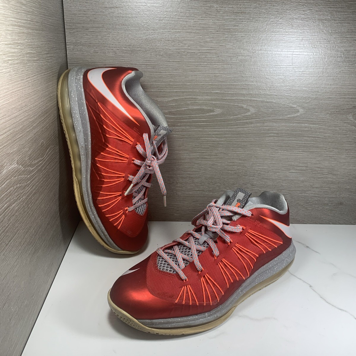 Nike LeBron X Low 'Ohio State' LE XX13 University/Red/Platinum