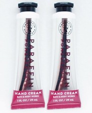 2 Bath Body Works PARAFFIN POMEGRANATE Hand Nail Cuticle Shea Cream Travel Mini