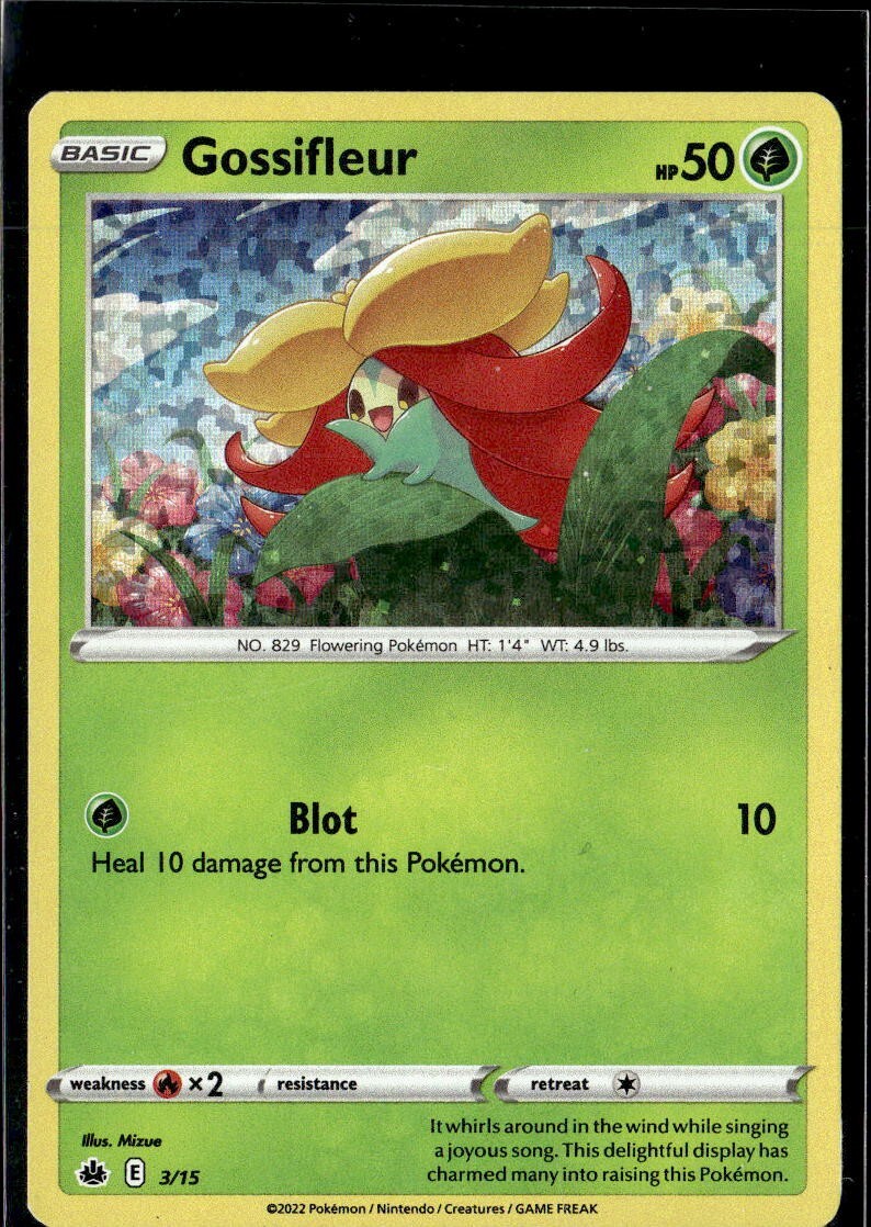 Pokemon Gossifleur 3/15 McDonald's Collection Promo
