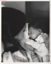 Sally Field 1968 holding newborn son Original 8x10 Photo Stamped 