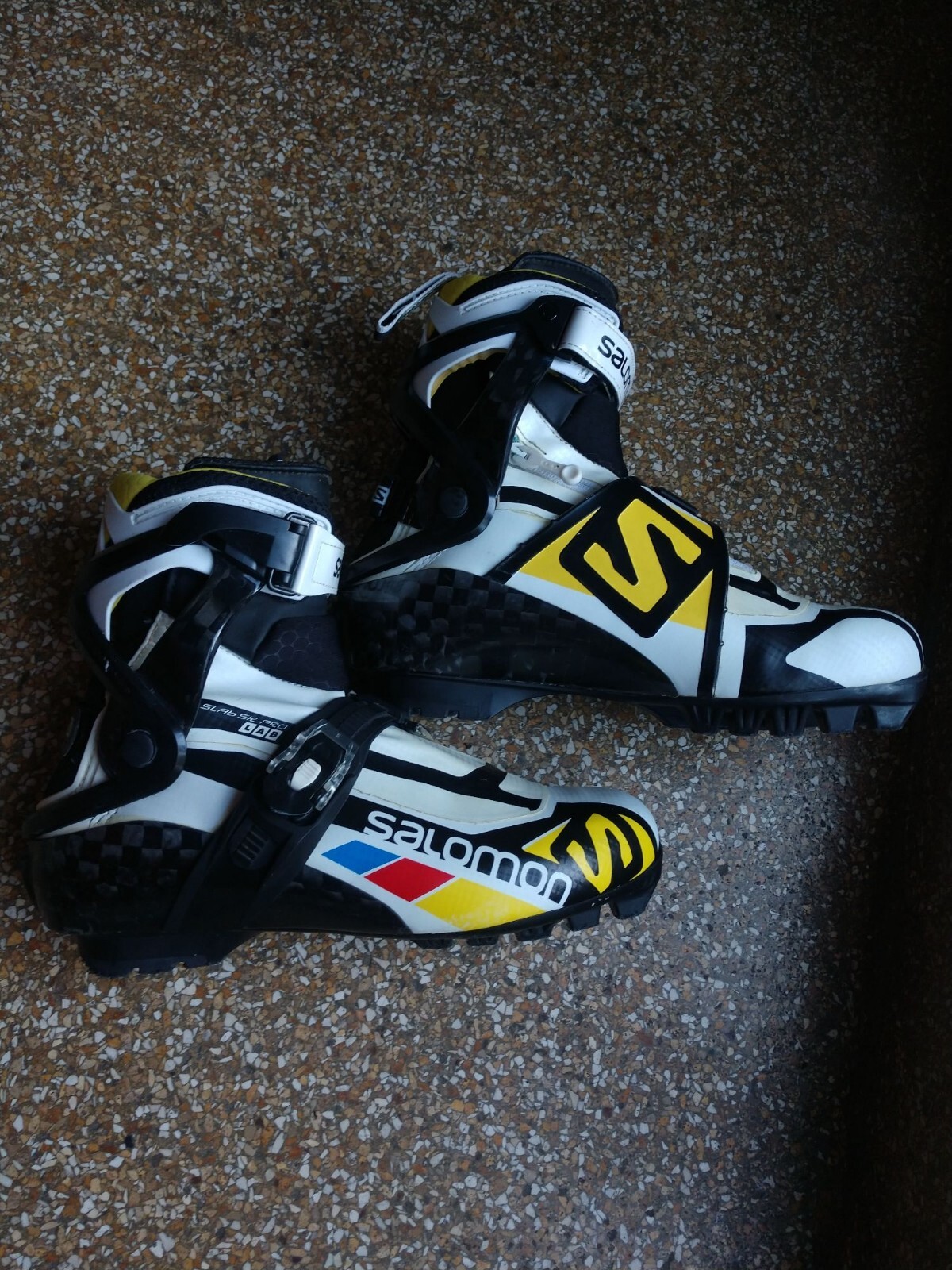 Scarpe da sci di fondo Salomon Slab SK Pro taglia 40 skate SNS Pilot carbonio