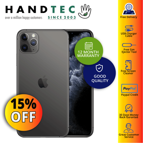 Apple iPhone 11 Pro Max 64GB 256GB 512GB, All Colours - 15% EXTRA OFF - GOOD B+ - Picture 2 of 5