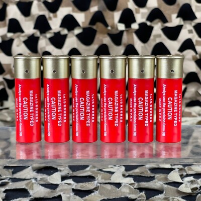 NEW G-Force Multi & Single Shot 15 Round Airsoft Shotgun Shells - 6 Pack - Red