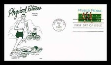 PHYSICAL FITNESS RUNNING CYCLING CYCLING  1983 GAMM CACHET FDC VF UNADDR