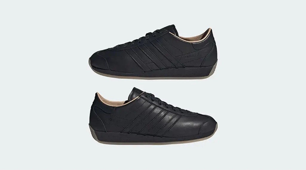 Adidas Originals Country JAPAN Men's Shoes Black Leather