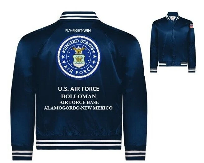 HURLBURT FIELD* MARY ESTHER-FLORIDA* USAF *JAQUETA DE CETIM BORDADA (SOMENTE COSTAS) - Imagem 3 de 4