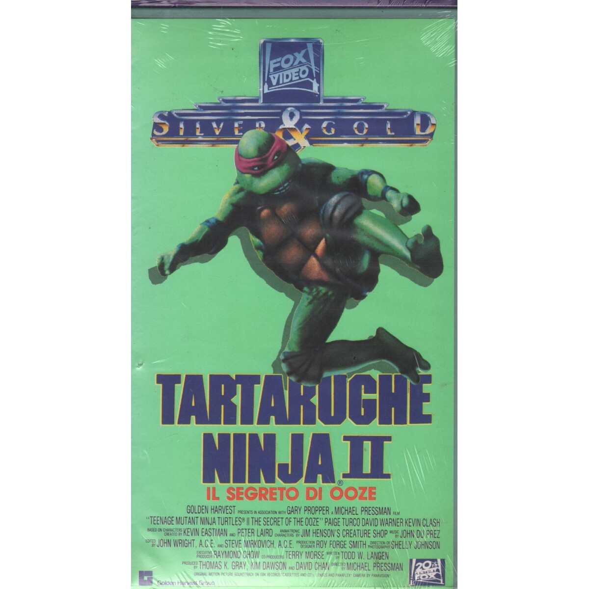 Ninja Turtles II: The Secret of Ooze VHS Michael Pressman Univideo - 192115 S