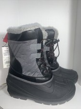 Cat  Jack Water Resistant Emory Boys Youth US Size 4 Grey Snow Winter Boots NWT