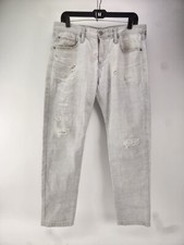 AG Adriano Goldschmied Gray Mens Slim Straight The Matchbox Jeans Size 33x30