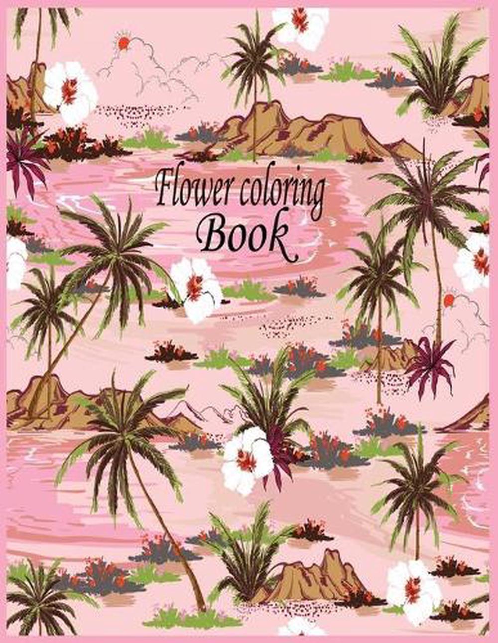 Flower coloring book: This coloring book is helpful for adults to relieve their