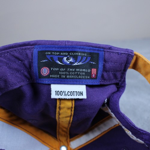 LSU Tigers Cappello Berretto Uomo Viola Strapback Ricamato Louisiana State NCAA - Foto 9 di 9