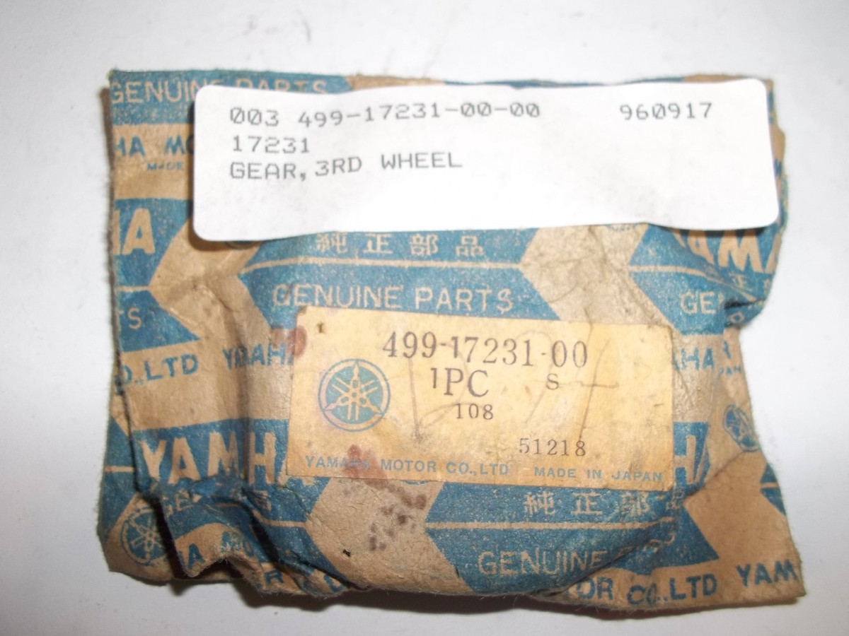 YAMAHA MX400B 3RD WHEEL GEAR 499-17231-00-00 1975 kg | eBay