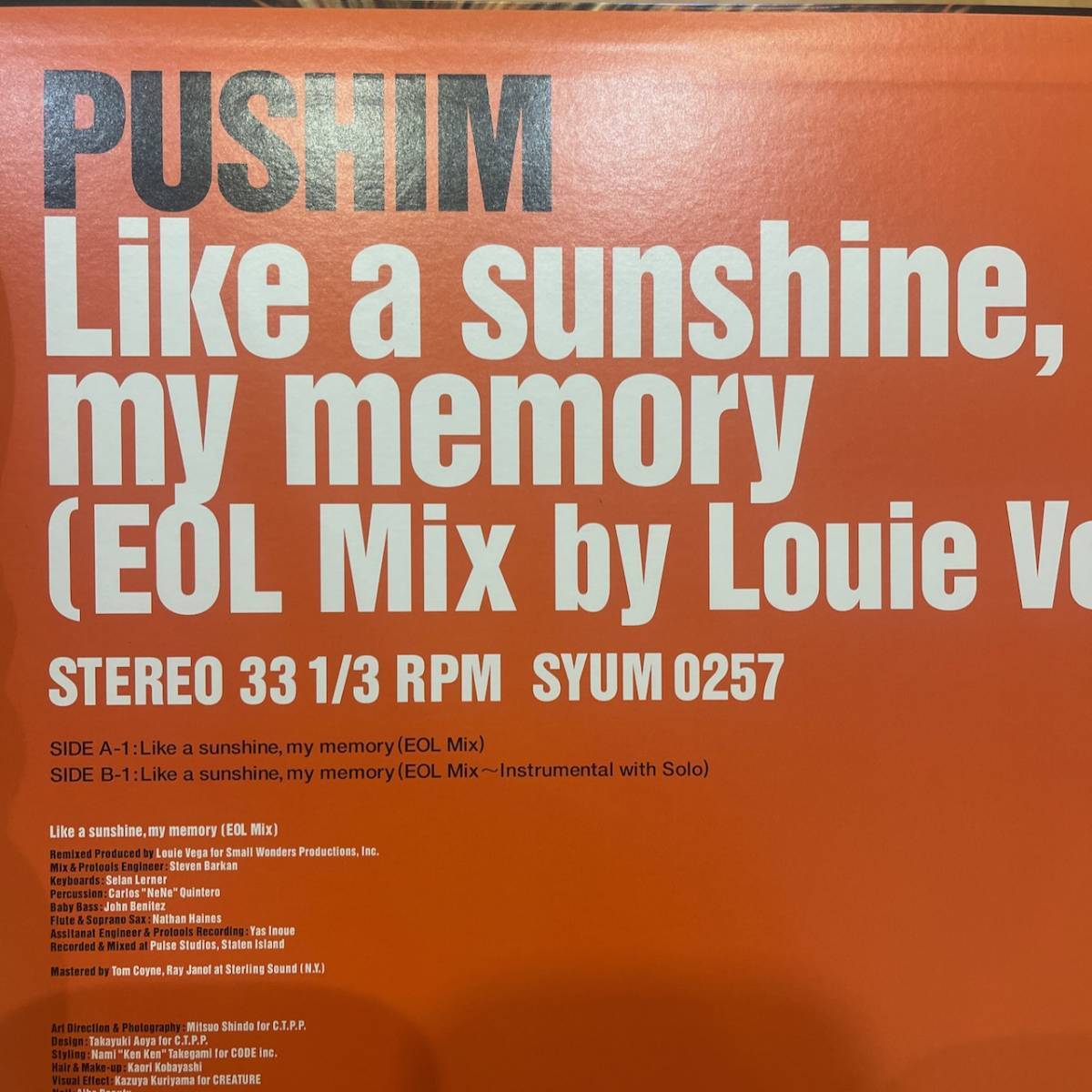 PUSHIM Like sunshine my memory Louie Vega Mix 2004 | eBay