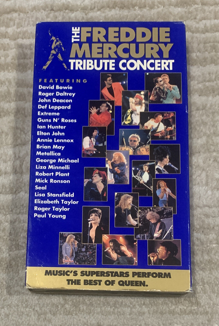 The Freddie Mercury Tribute Concert - VHS Music 717951780034| eBay
