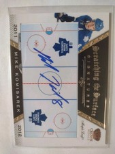 2011-12 PANINI CROWN ROYALE MIKE KOMISAREK SURFACE SIGNATURES AUTO AUTOGRAPH
