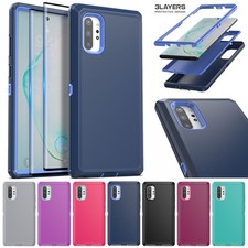 For Samsung Galaxy Note 10 Note 10 Shockproof Bumper Case Cover/ Tempered Glass