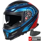 SMK Agnar Cyborg Black Teal Red GL535