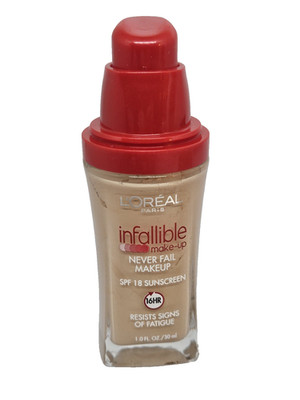 L'Oreal Infallible Never Fail Makeup 605 NUDE BEIGE 1.0 Fl. oz (READ DESCRIPT)