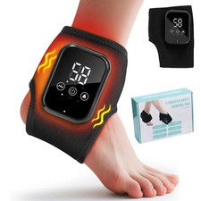 Electric Ankle Foot Massager for Pain Relief 3 Modes Vibration Hot Compress, US