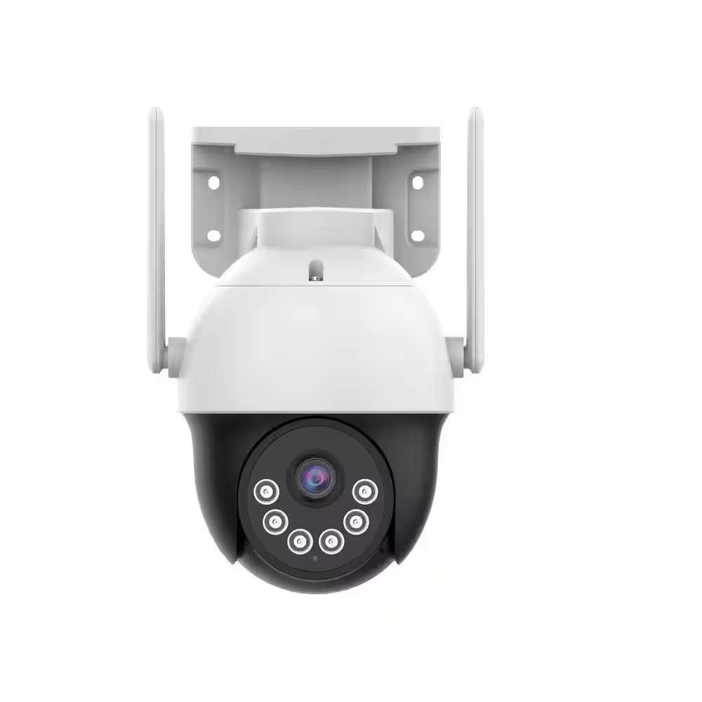 3MP Ai-Powered Pan-Tilt Floodlight & Two Way Audio Camera with Panic Siren (CVT2