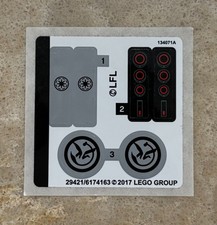 LEGO STICKER SHEET 75168 Star Wars Yoda's Jedi Starfighter Stickers Decals