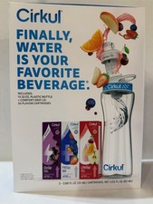 NEW Cirkul 22 oz Plastic Water Bottle Starter Kit  3 Flavor Cartridges