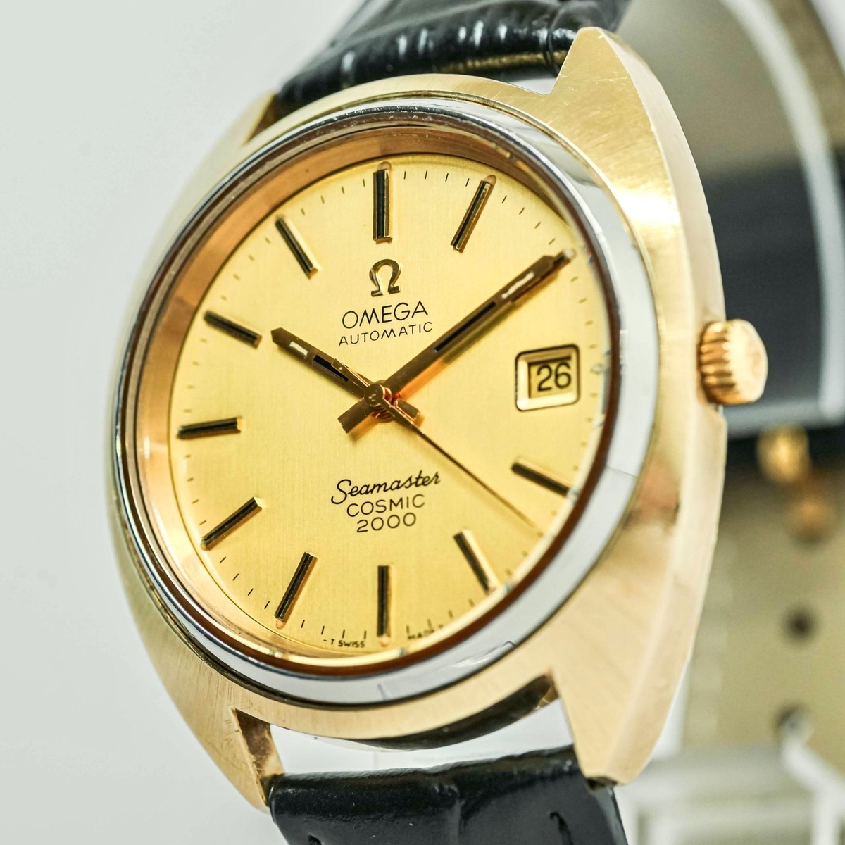 Vintage 1970s *NEAR MINT* OMEGA Seamaster COSMIC 2000 Cal.1012 AT