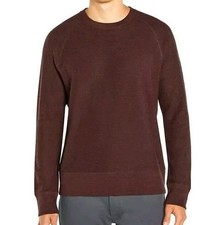 NEW Banana Republic Men's L Textured Double Knit Crew Long Sleeve Sweatshirt