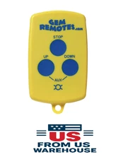 GEM Remotes Transmitter 3-Button - New, Pree Shipping