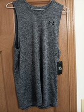 NWT UNDER ARMOUR MEN'S UA TECH TANK TOP ATHLETIC TRAINING SIZE SMALL,,LOOK...
