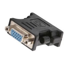 5 PCS DVI-I Male to Analog VGA Female Connector Converter
