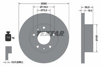 2X Textar Bremsscheibe Vorderachse U.A. FüR CitroËN, Fiat, Peugeot