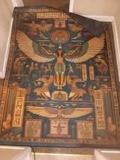 Large Egyptian Rug 80 X 65 Inches Non-Slip Backing Used