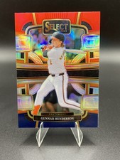 2024 Panini Select - Concourse Gunnar Henderson #5 Red & Blue Prizm