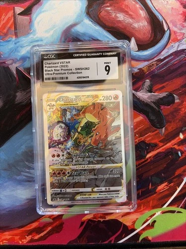 Charizard VSTAR SWSH262 CGC 9 Mint UPC Promo