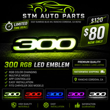 Rgb Led 300 Style Grille Emblem Badge Compatible With Chrysler 300 2011-2023